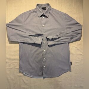 EMPORIO ARMANI Sz L Button Up Shirt Geometric Design  NWOT